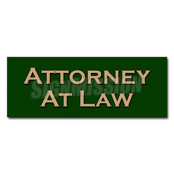 ATTORNEY AT LAW DECAL sticker lawyer attorney justice prosecute counsel, D-36 Attorney At Law